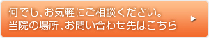 何でもお気軽にご相談ください。当院の場所、お問い合わせ先はこちら